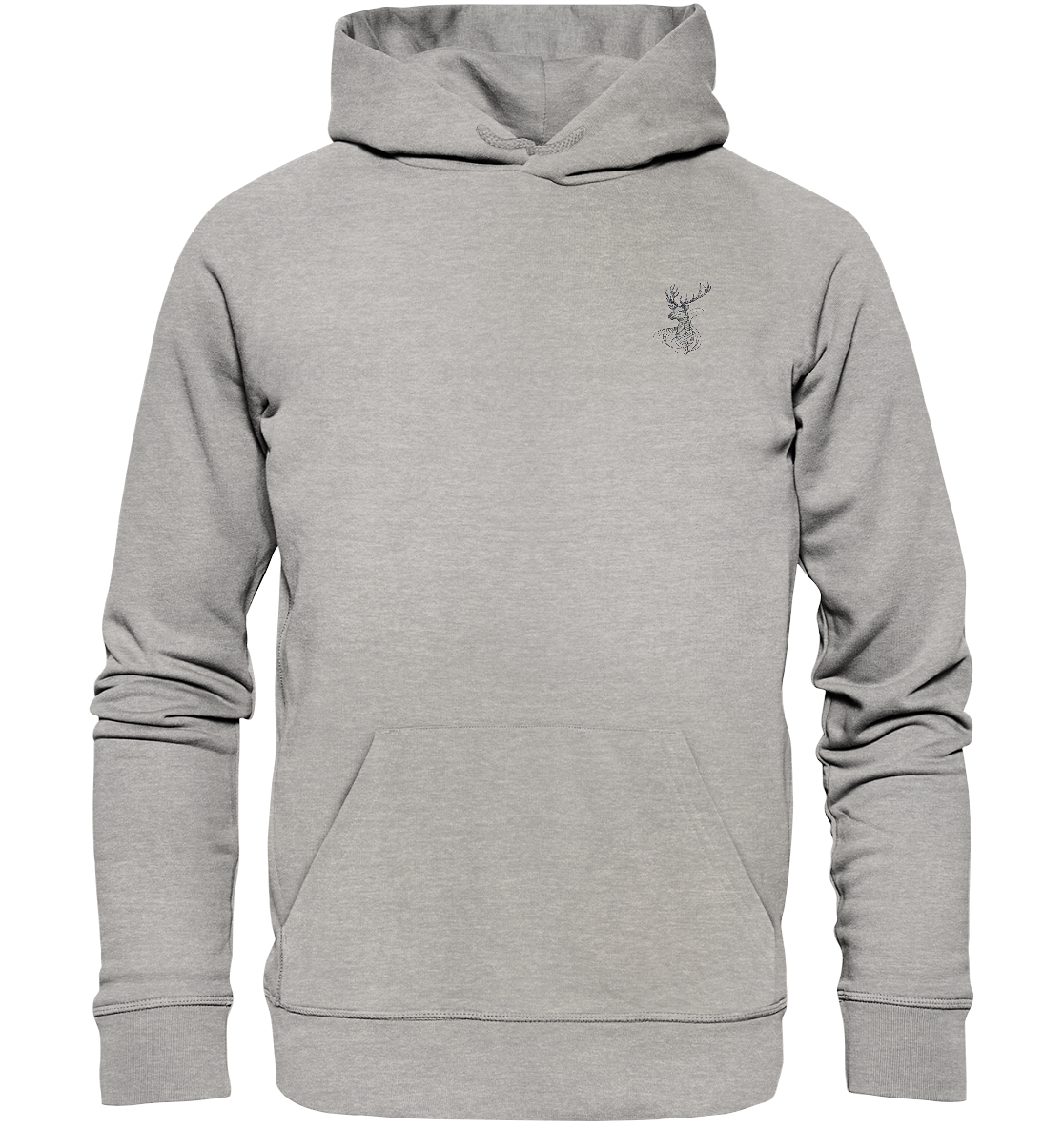 Elegant Stag - Organic Hoodie