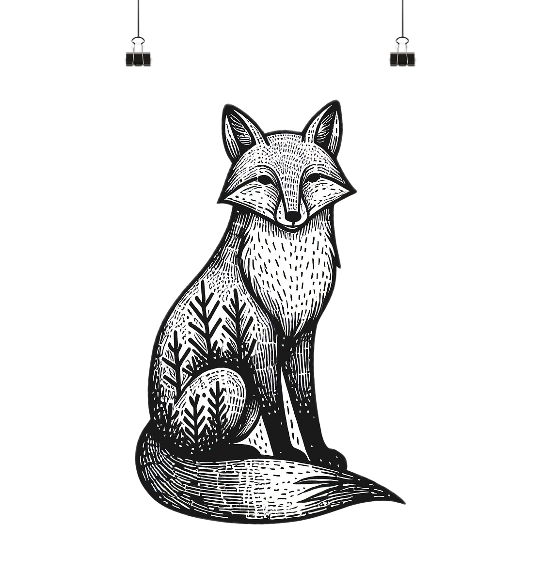 Nature's Fox - Poster Din A4 (high)