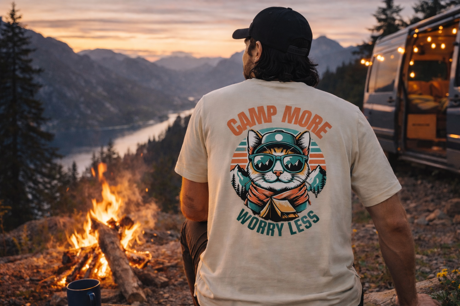 Camp More Worry Less - Organic Shirt