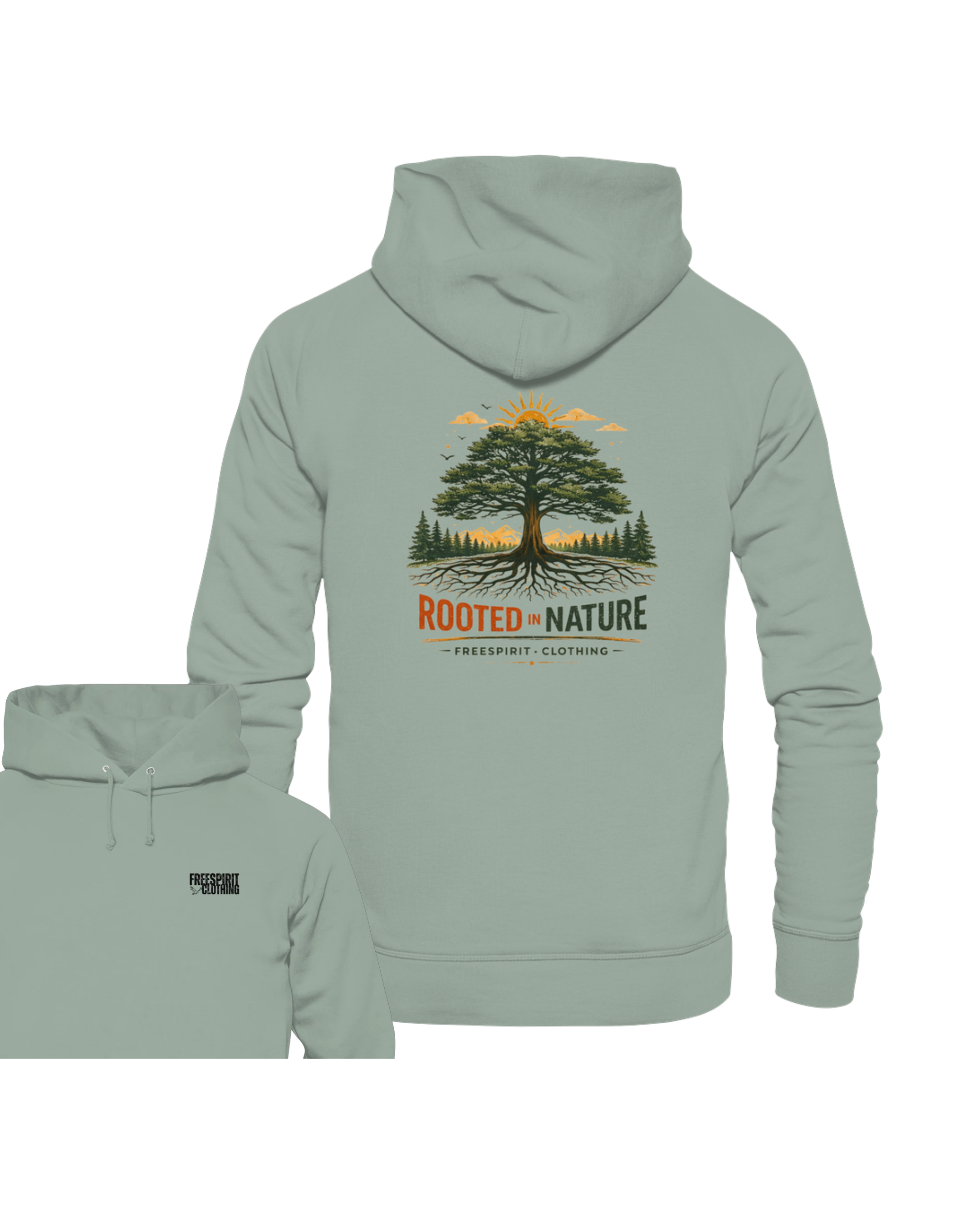 ROOTED IN NATURE - Organic Hoodie