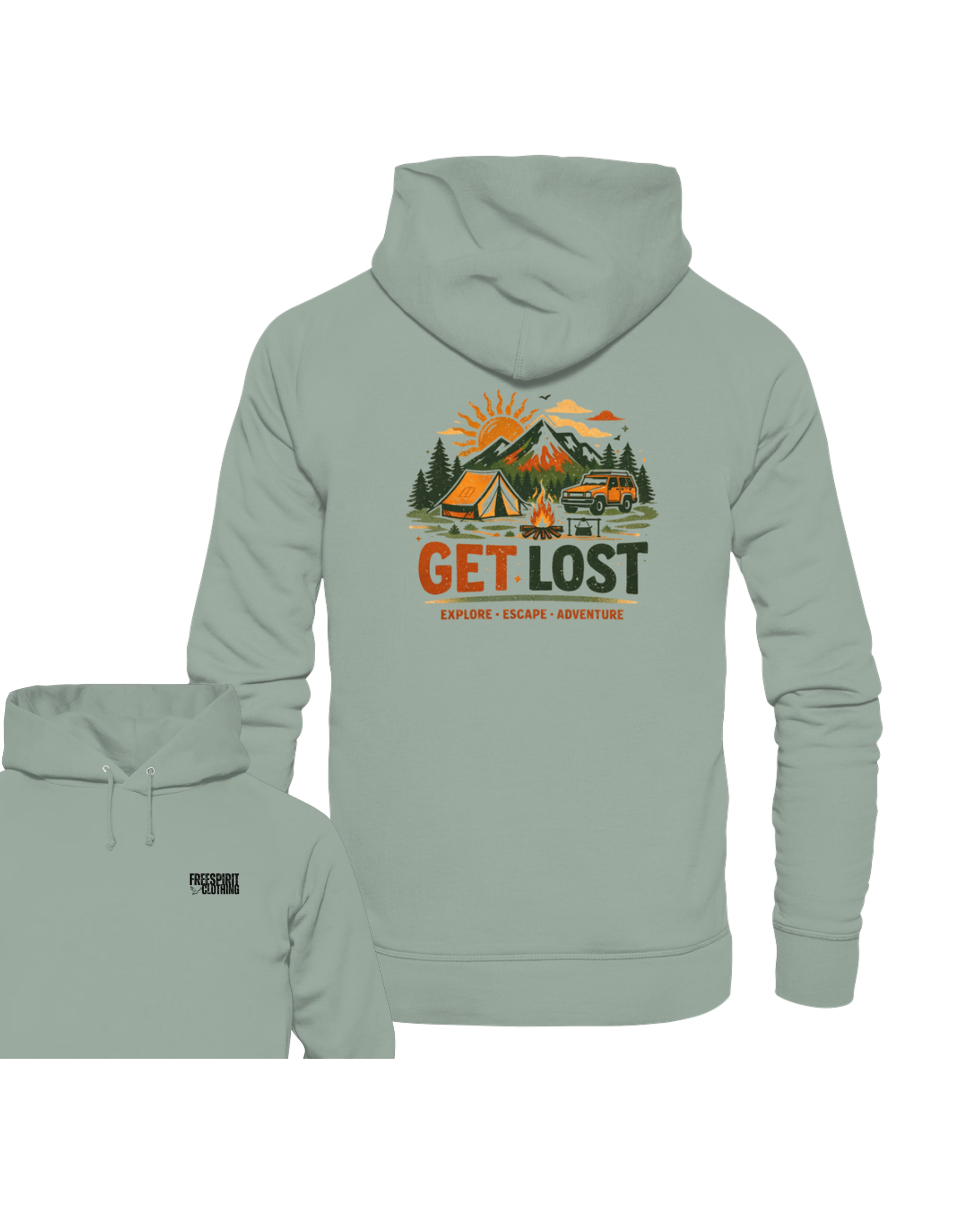 GET LOST  - Organic Hoodie