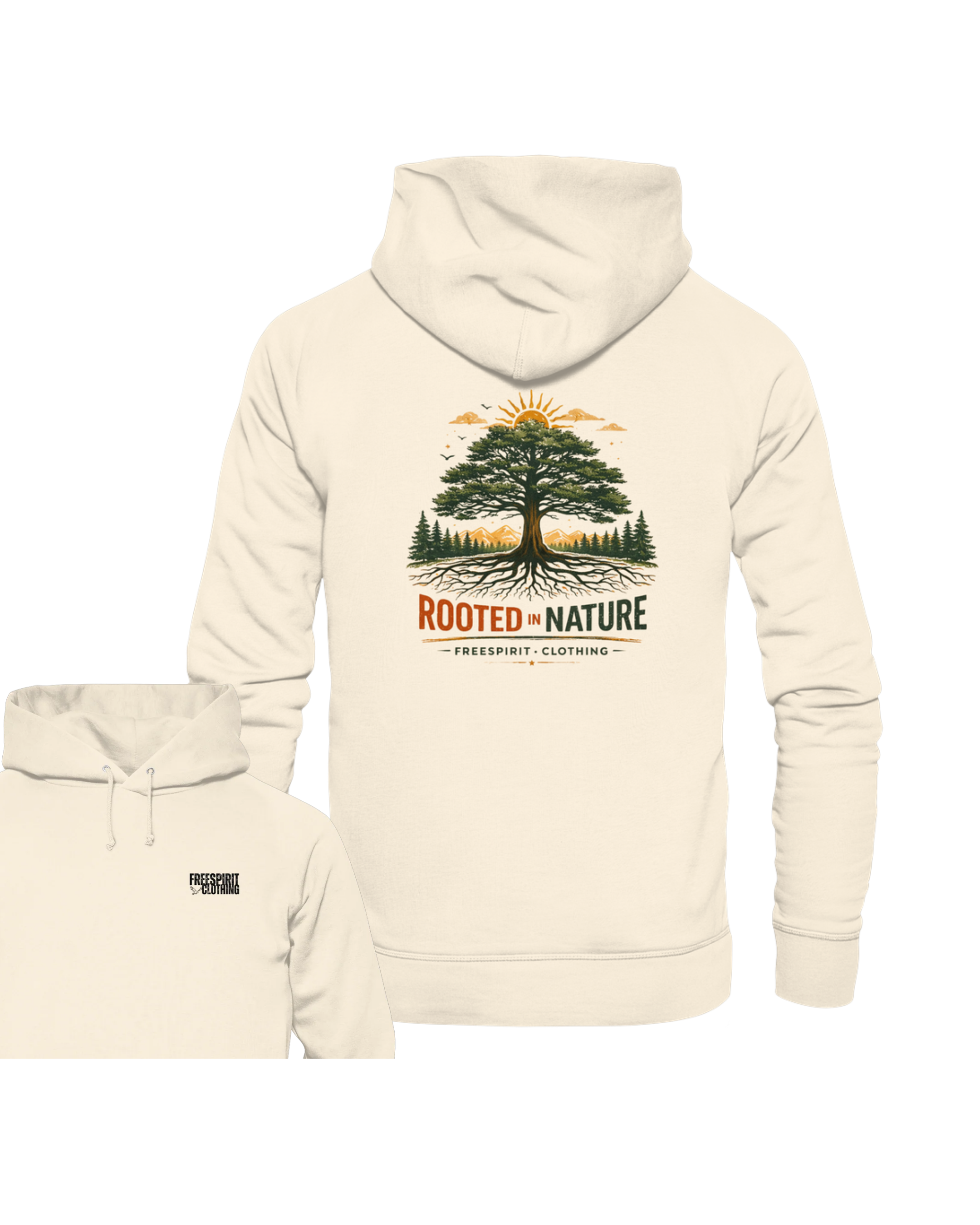 ROOTED IN NATURE - Organic Hoodie