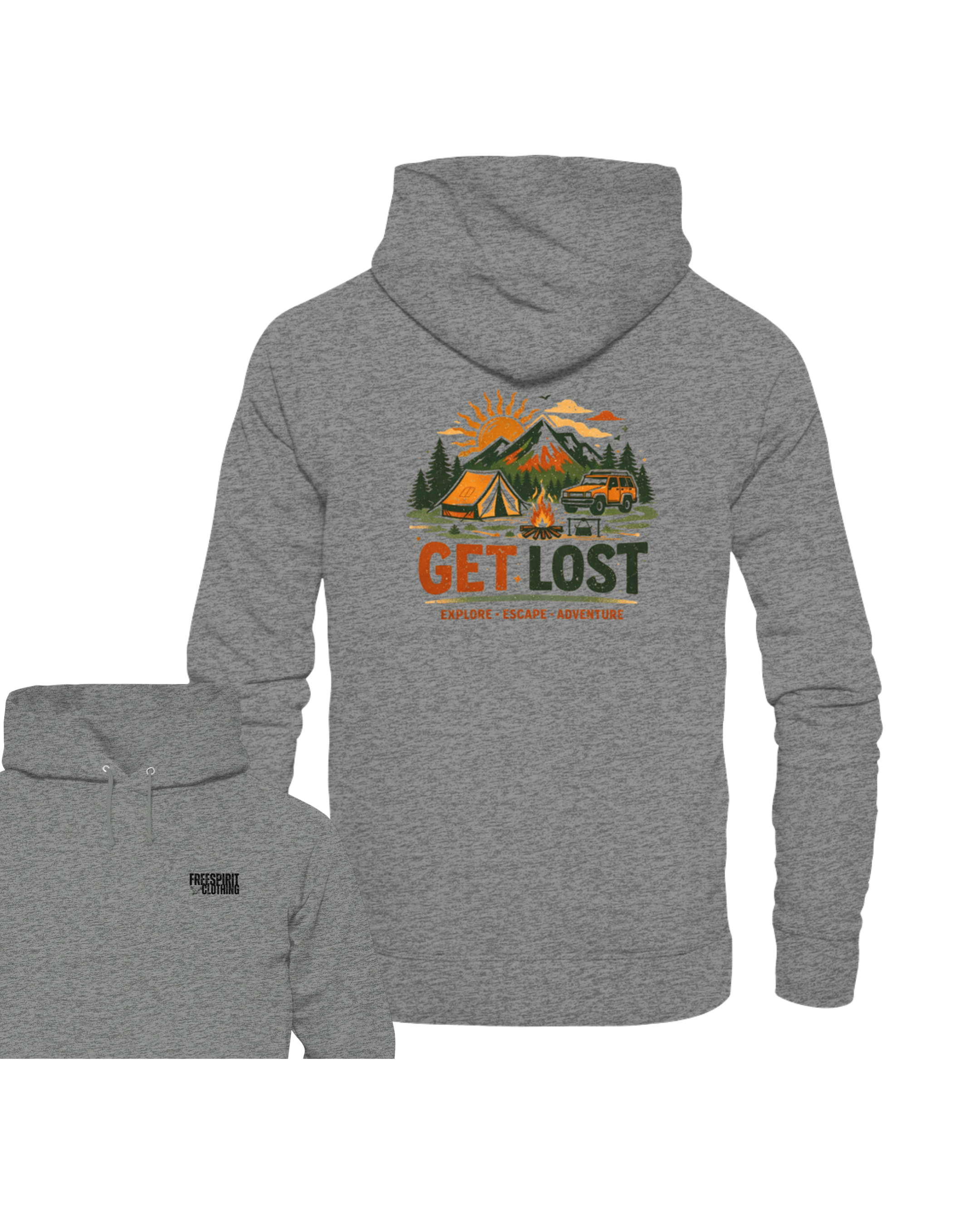 GET LOST  - Organic Hoodie