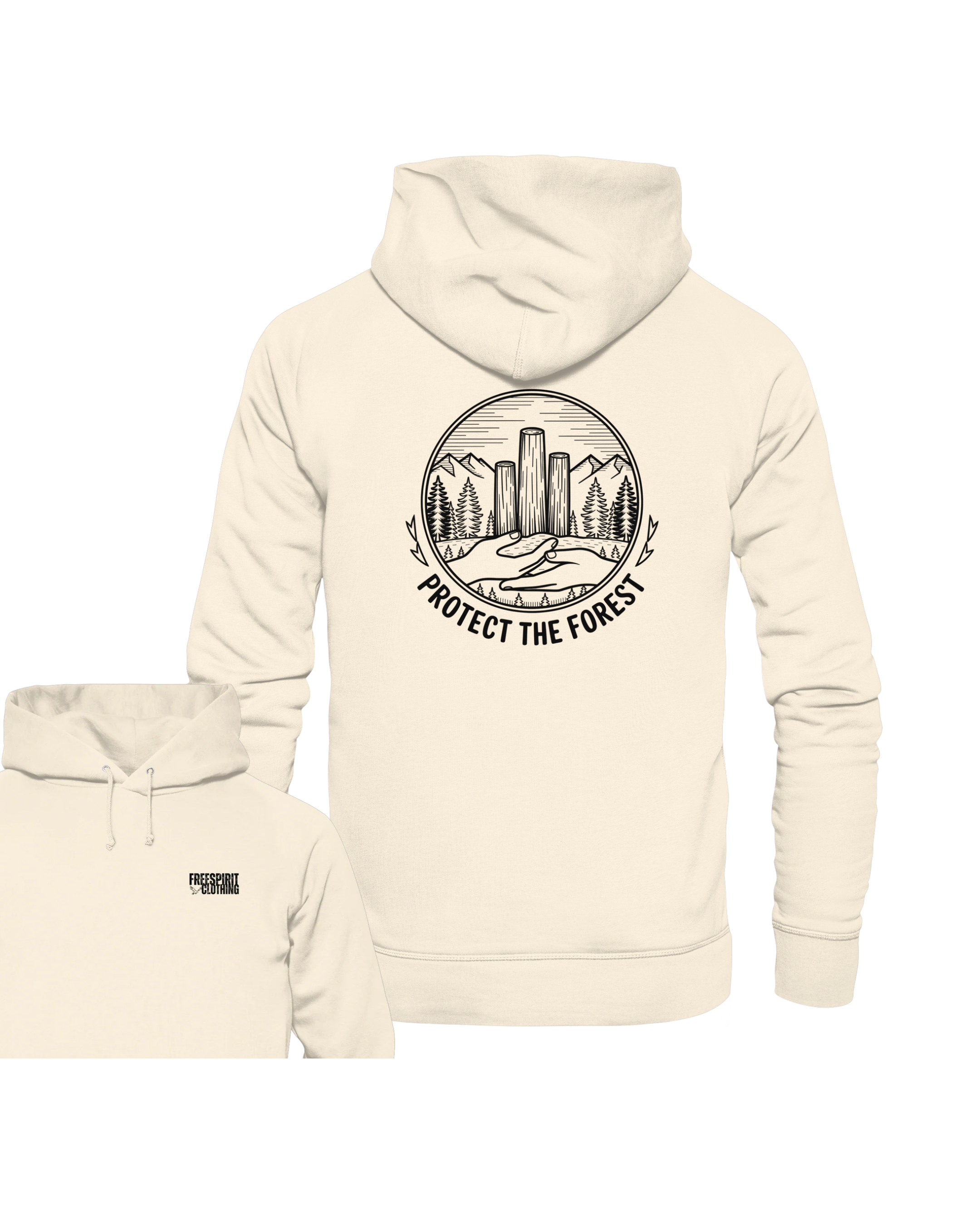 Protect the Forest – Nature Guardian - Organic Hoodie