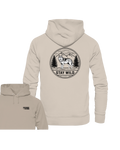 Stay Wild Wolf – Nature Badge T-Shirt - Organic Hoodie