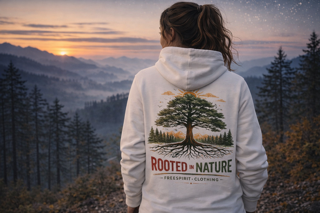 ROOTED IN NATURE - Organic Hoodie