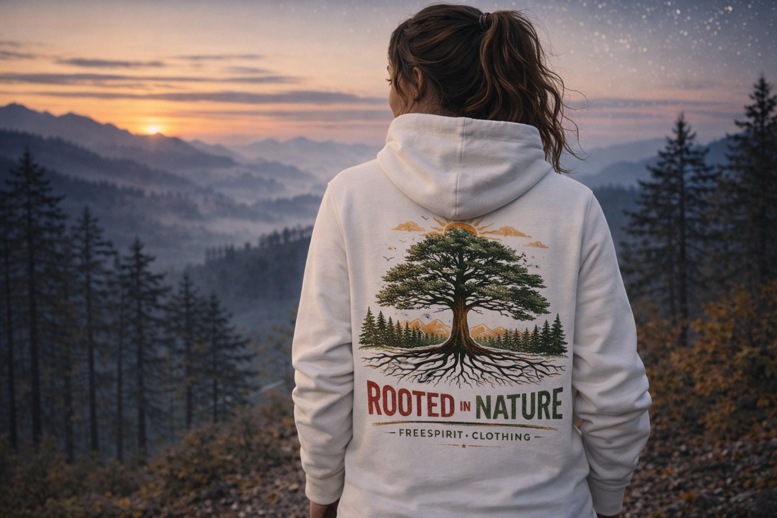 ROOTED IN NATURE - Organic Hoodie