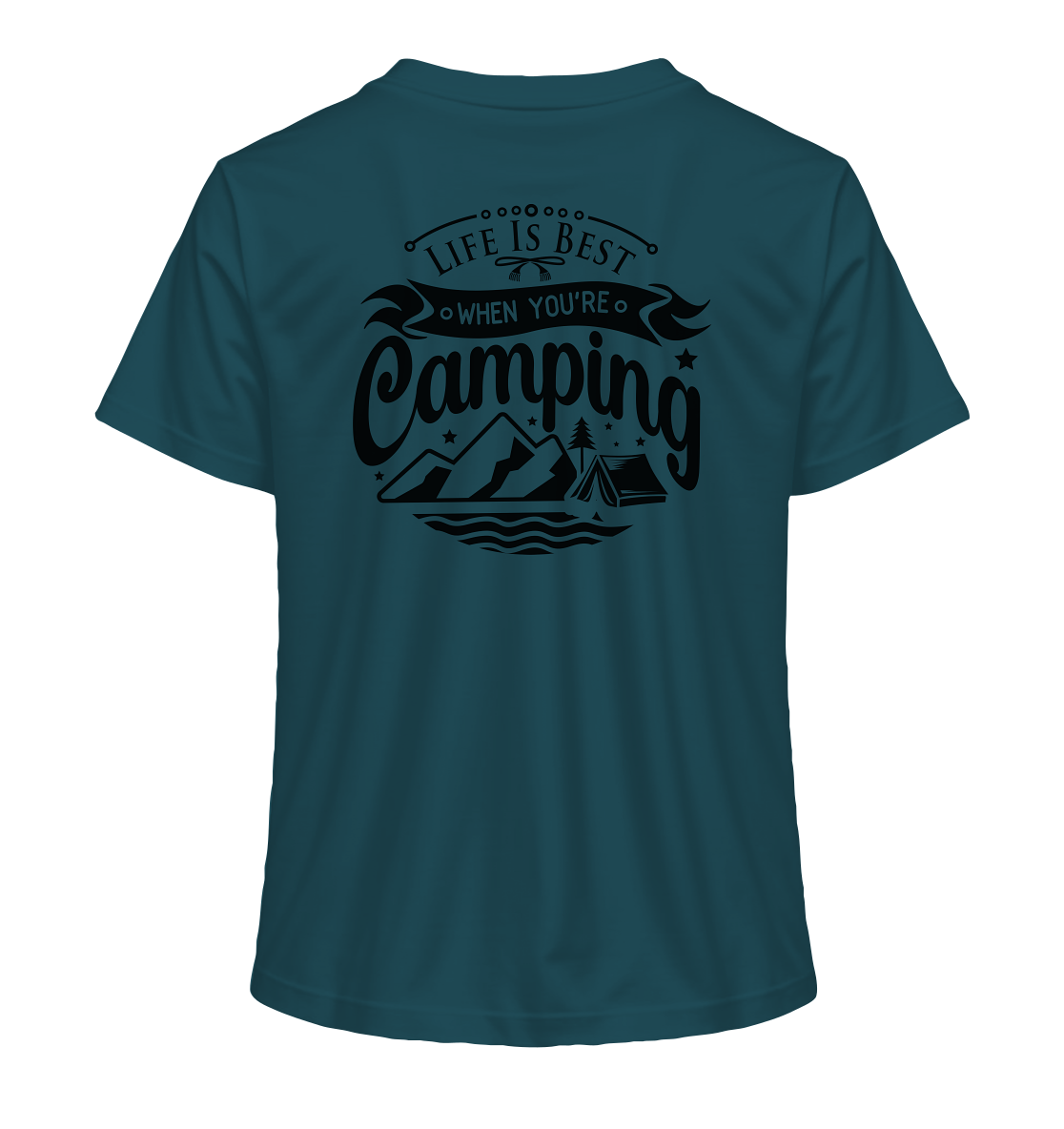 Life Is Best When You're Camping - Ladies Organic Shirt