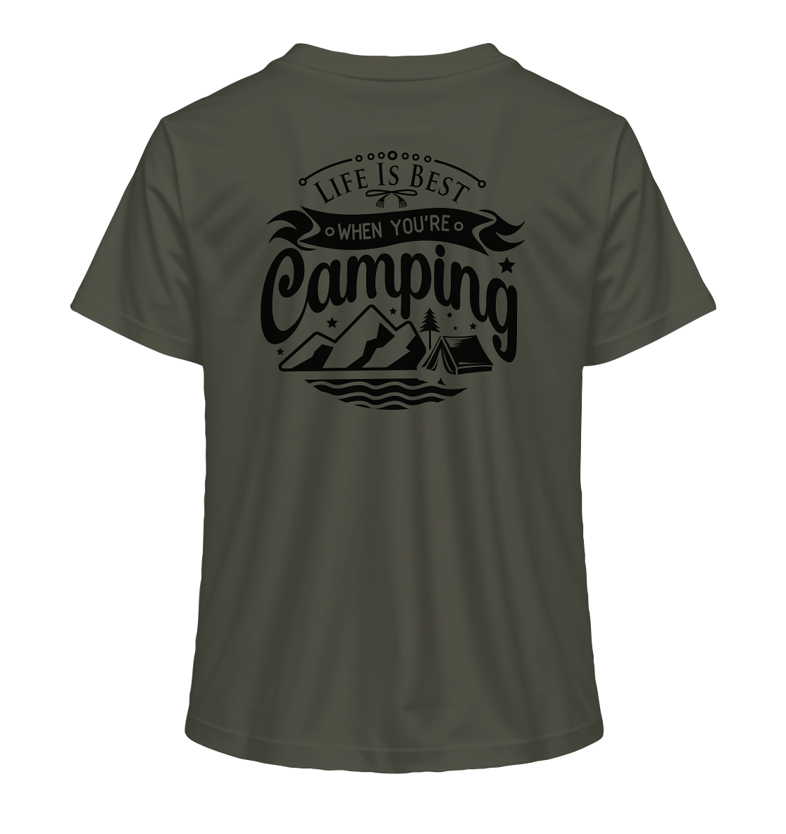 Life Is Best When You're Camping - Ladies Organic Shirt