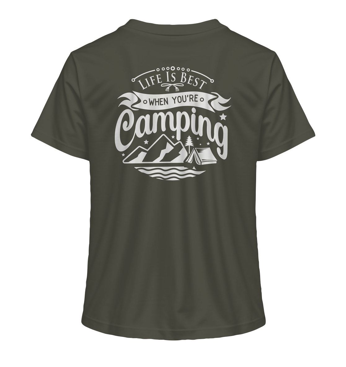 Life Is Best When You're Camping - Ladies Organic Shirt