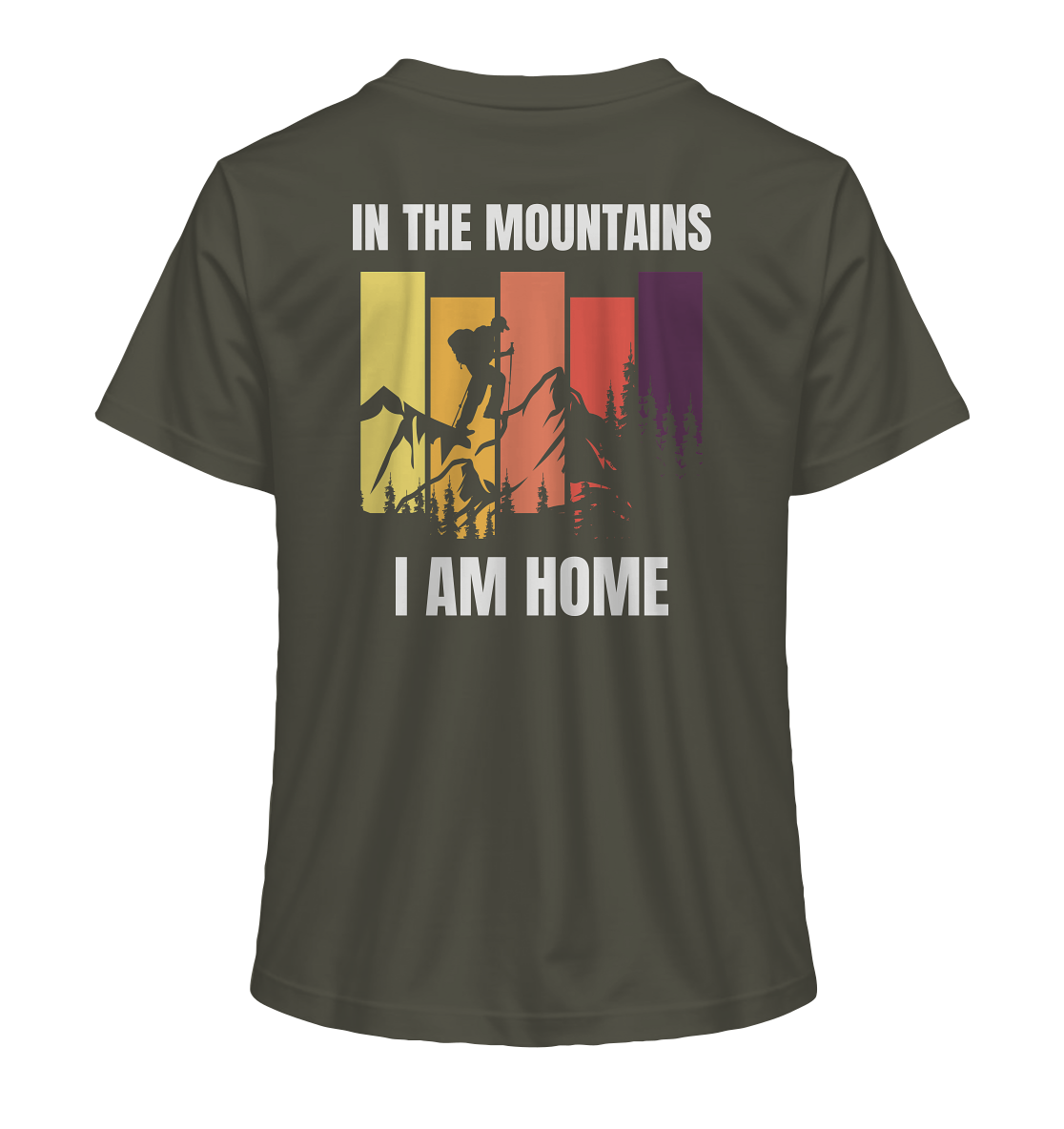 In the Mountains I Am Home - Ladies Organic Shirt