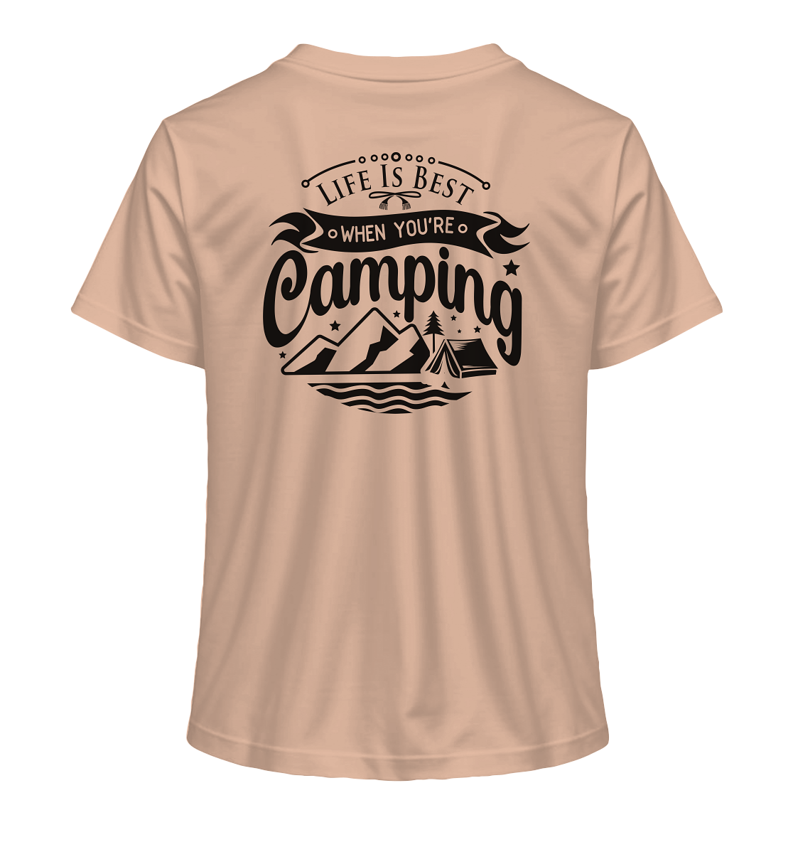 Life Is Best When You're Camping - Ladies Organic Shirt