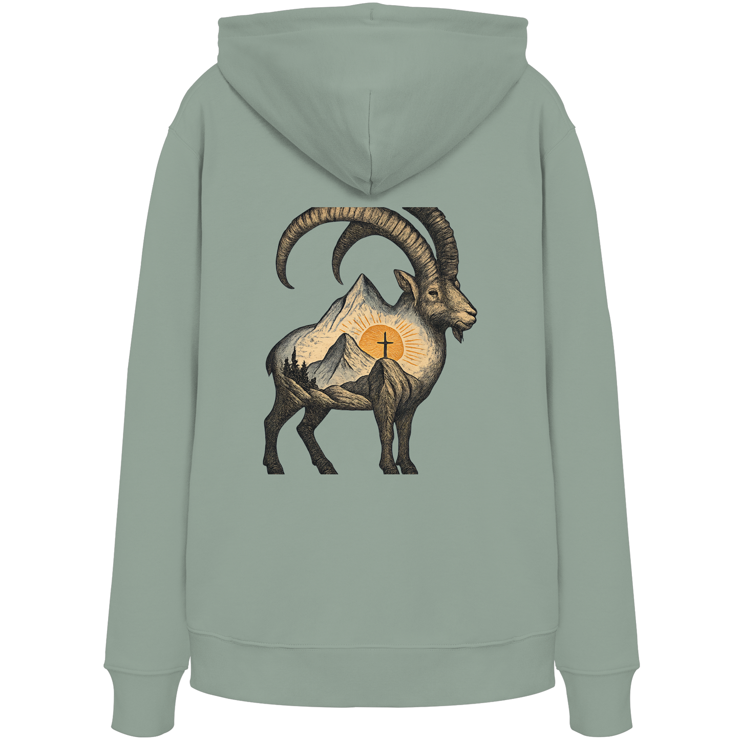 Steinbock – Spirit of Determination - Organic Hoodie