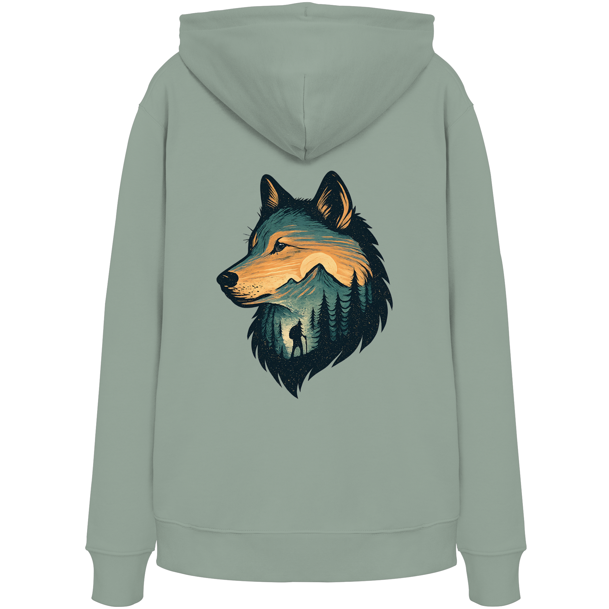 Wolf – Spirit of Adventure - Organic Hoodie