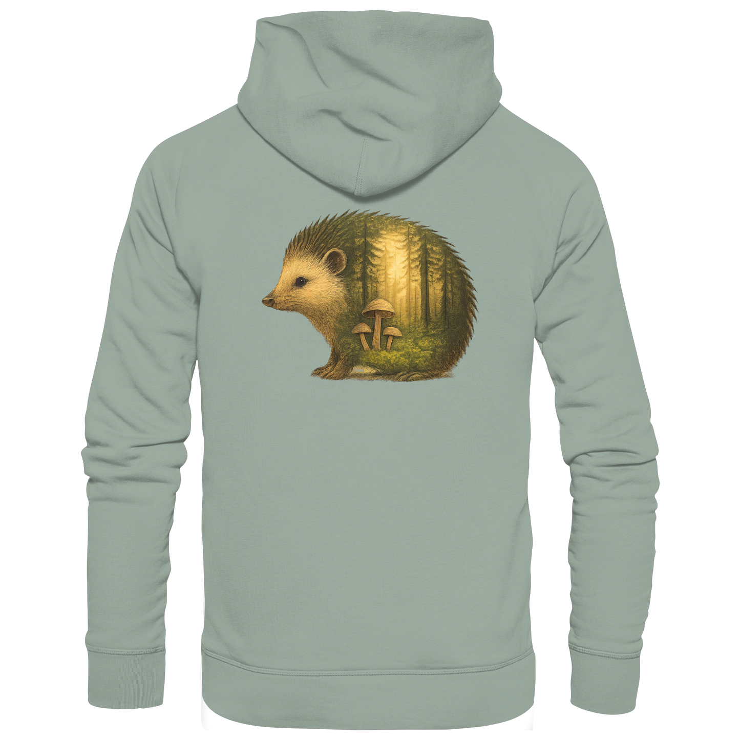 Hedgehog – Spirit of Protection - Organic Hoodie