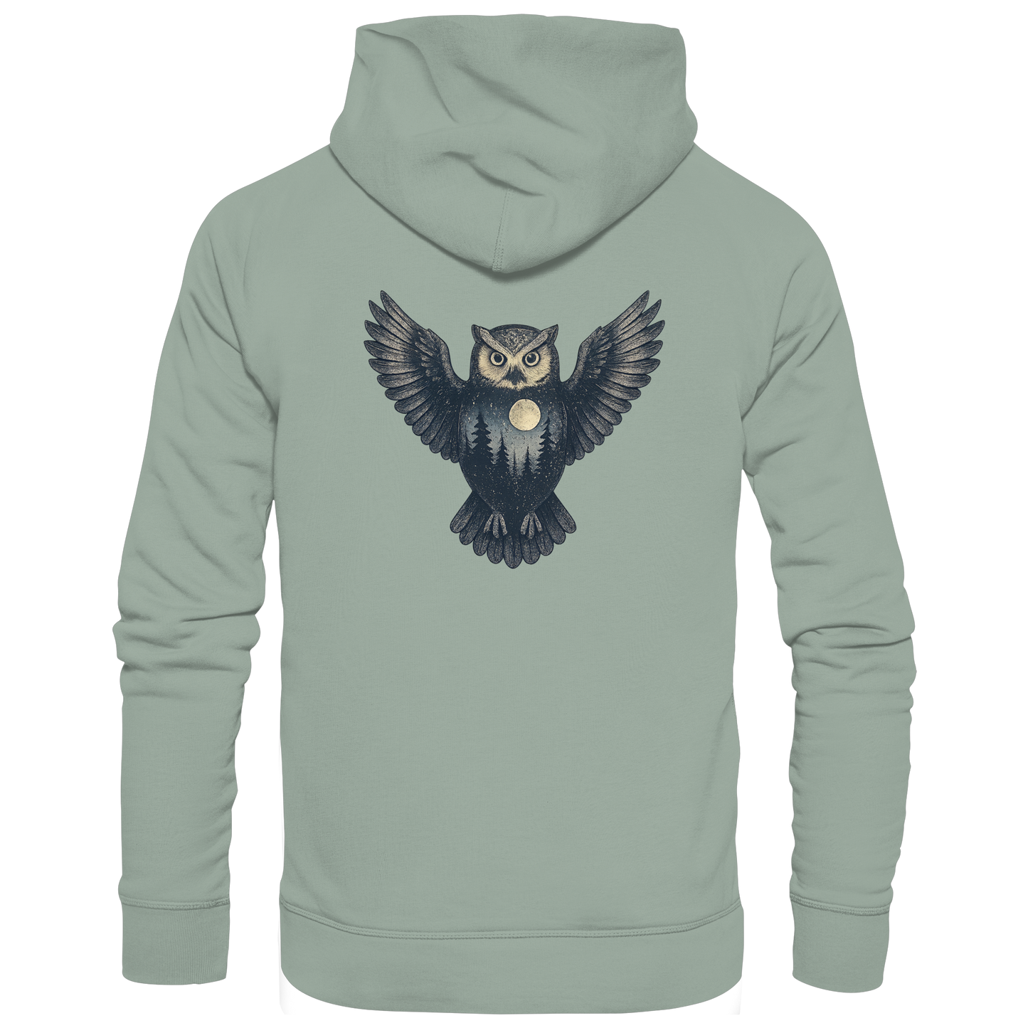 Eule – Spirit of Wisdom - Organic Hoodie