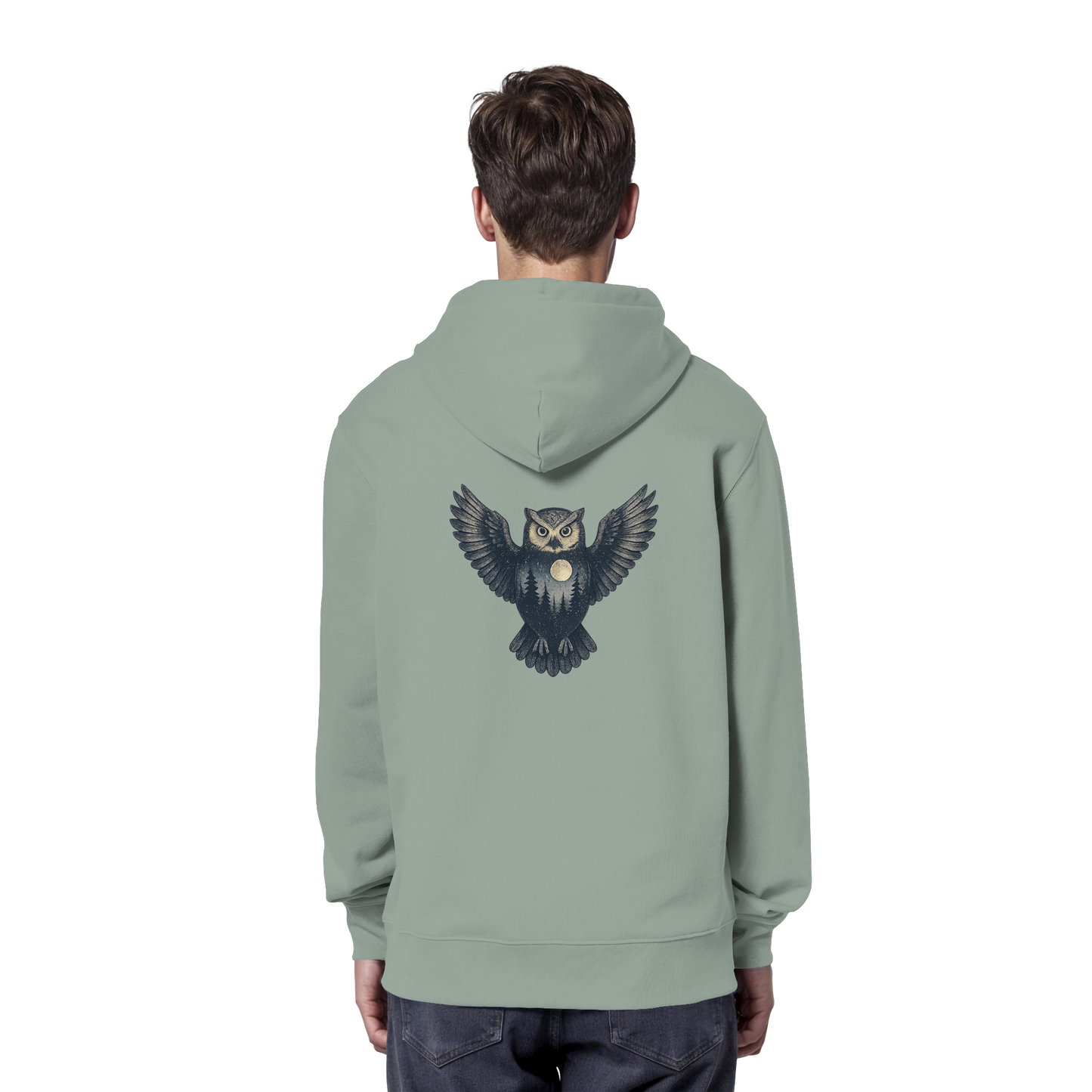 Eule – Spirit of Wisdom - Organic Hoodie