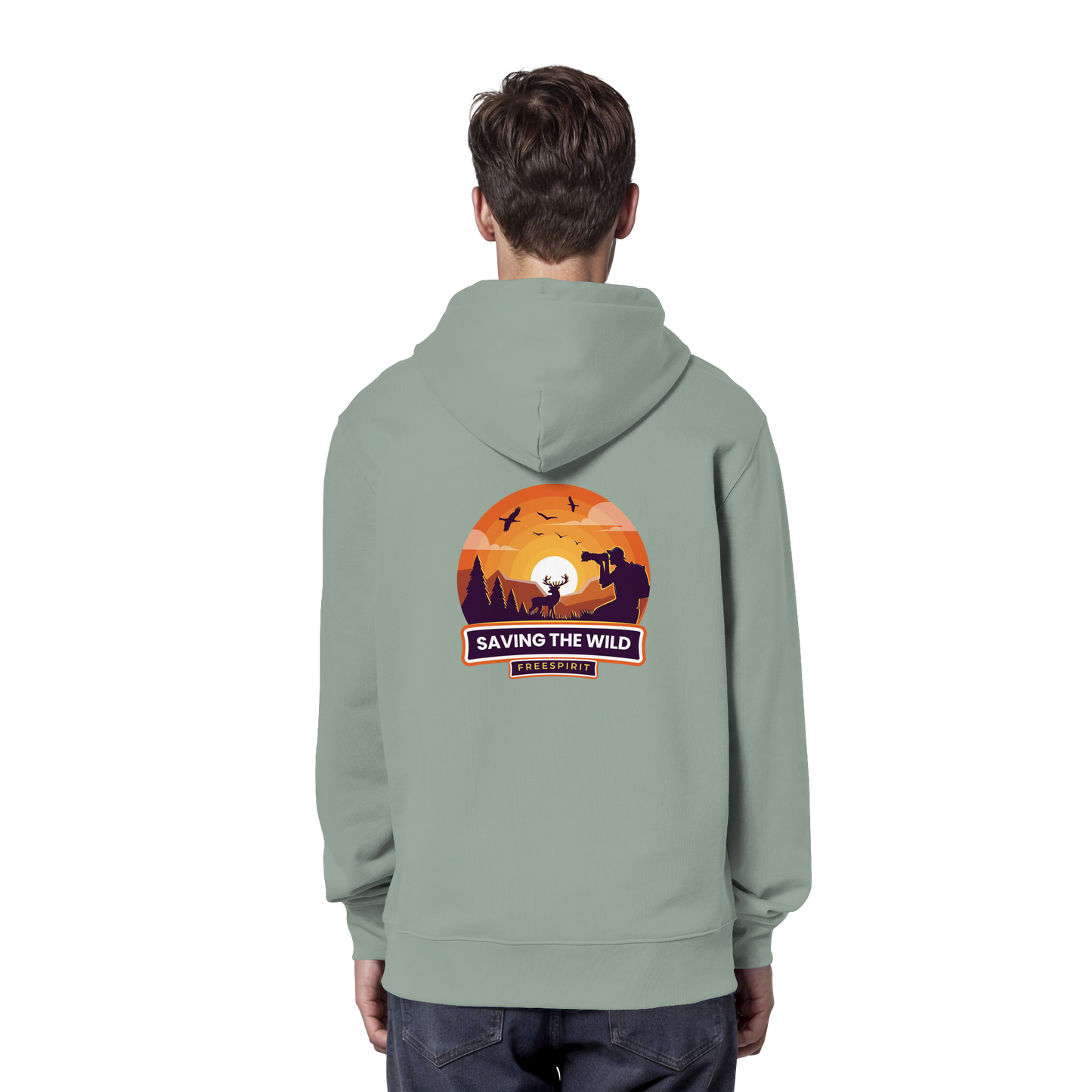 SAVING THE WILD – Freespirit Sunset  - Organic Hoodie