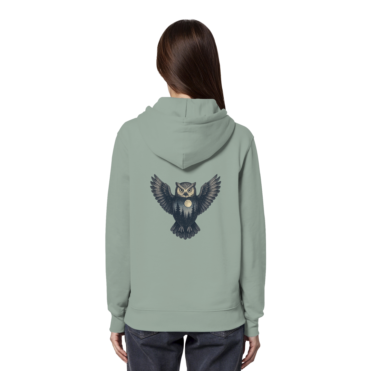 Eule – Spirit of Wisdom - Organic Hoodie