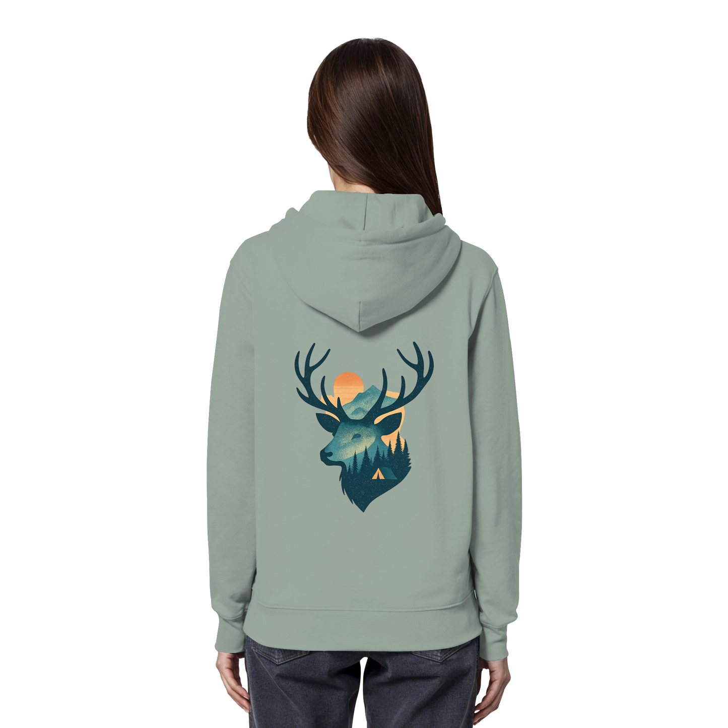 Hirsch – Strength of the Wild - Organic Hoodie