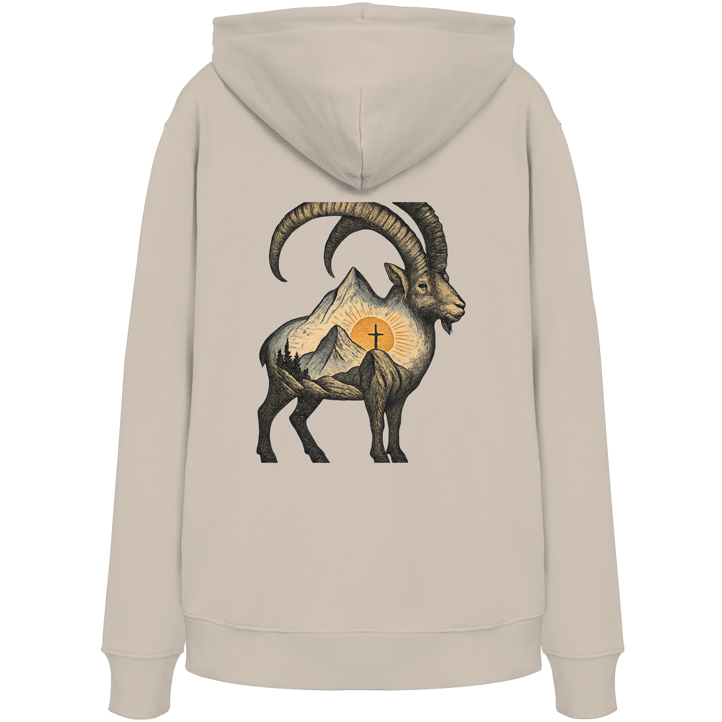 Steinbock – Spirit of Determination - Organic Hoodie