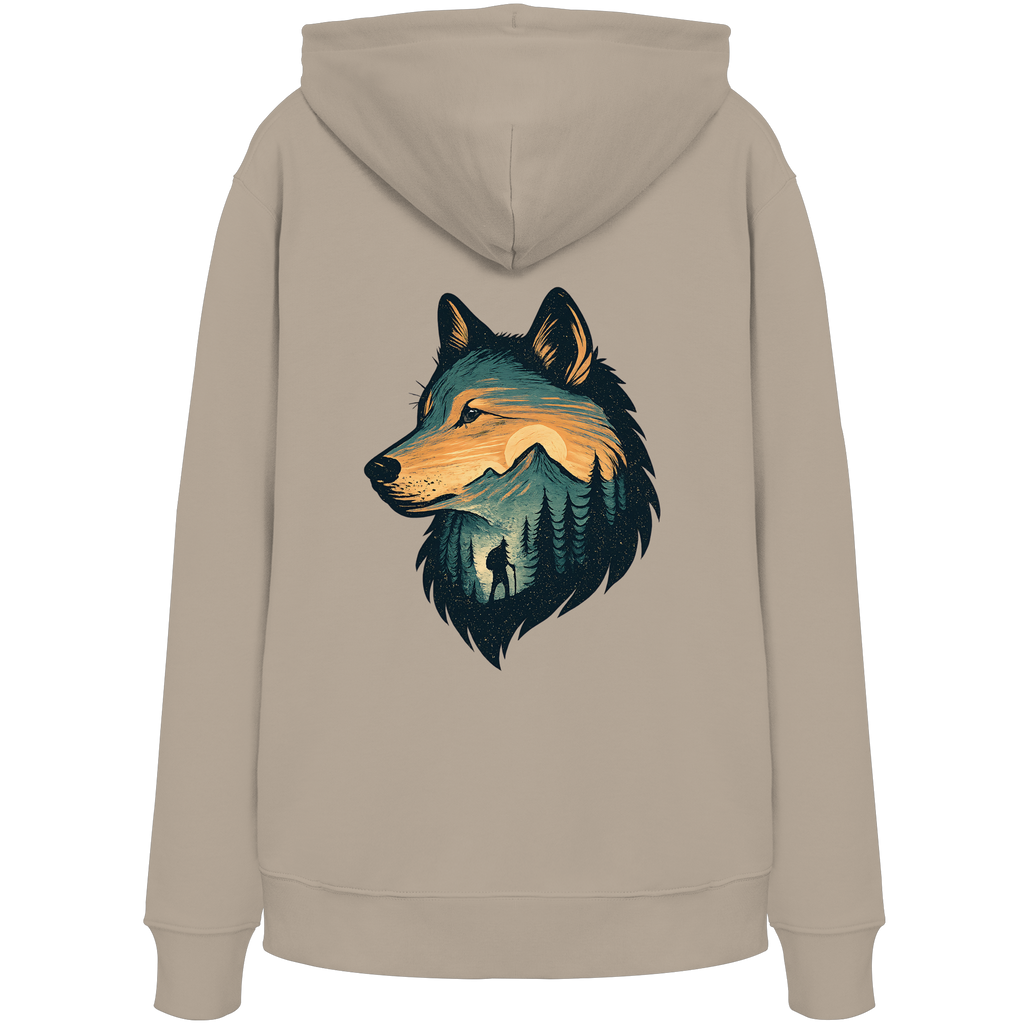 Wolf – Spirit of Adventure - Organic Hoodie