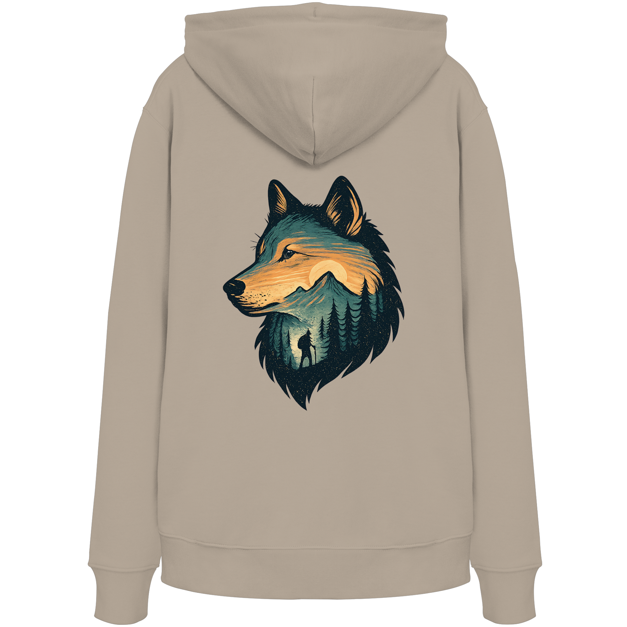 Wolf – Spirit of Adventure - Organic Hoodie