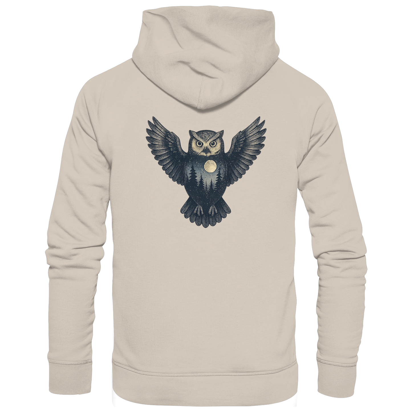 Eule – Spirit of Wisdom - Organic Hoodie