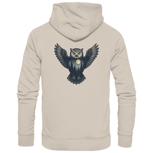 Eule – Spirit of Wisdom - Organic Hoodie