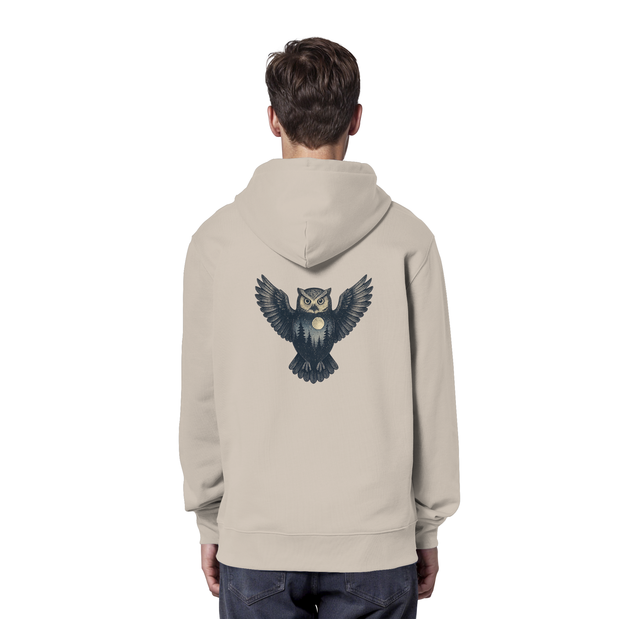 Eule – Spirit of Wisdom - Organic Hoodie