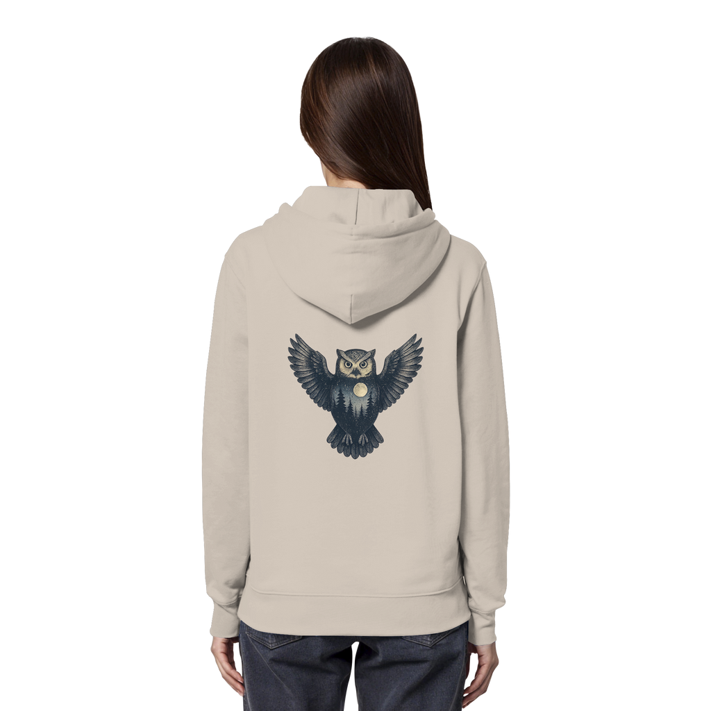 Eule – Spirit of Wisdom - Organic Hoodie