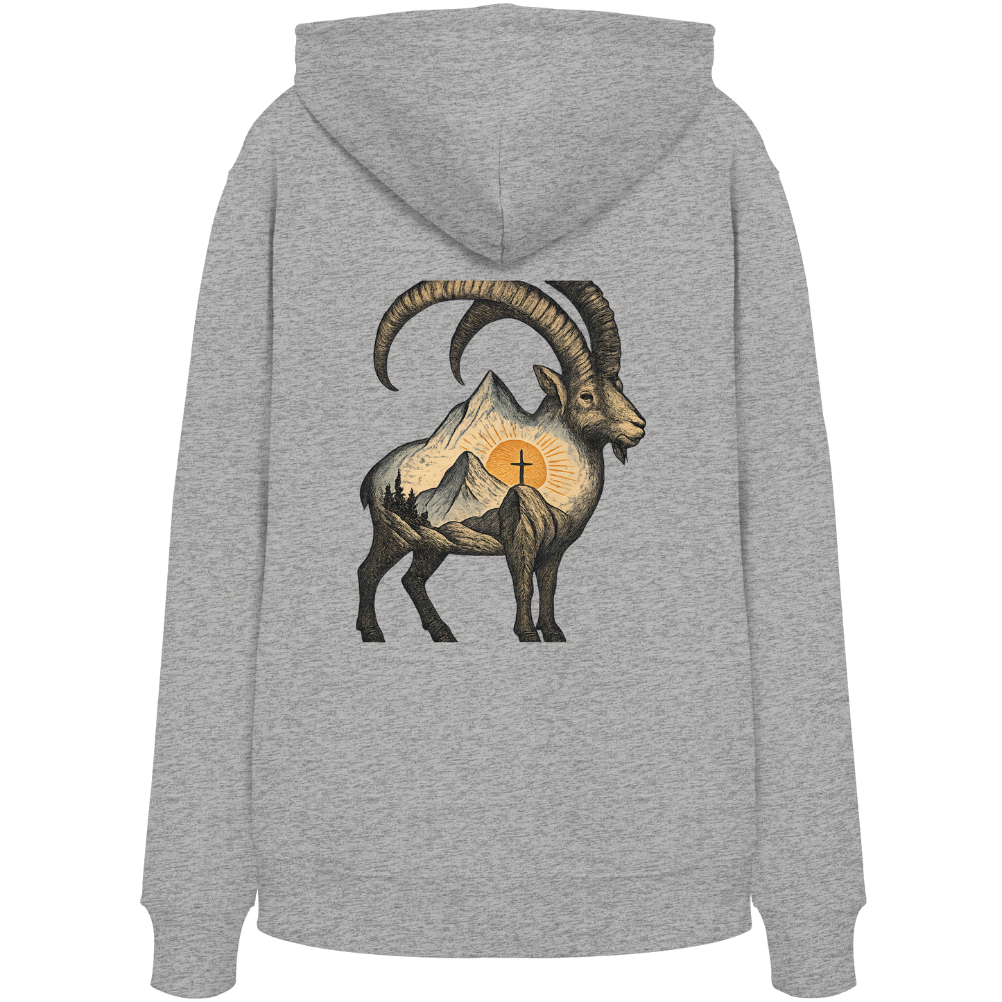 Steinbock – Spirit of Determination - Organic Hoodie