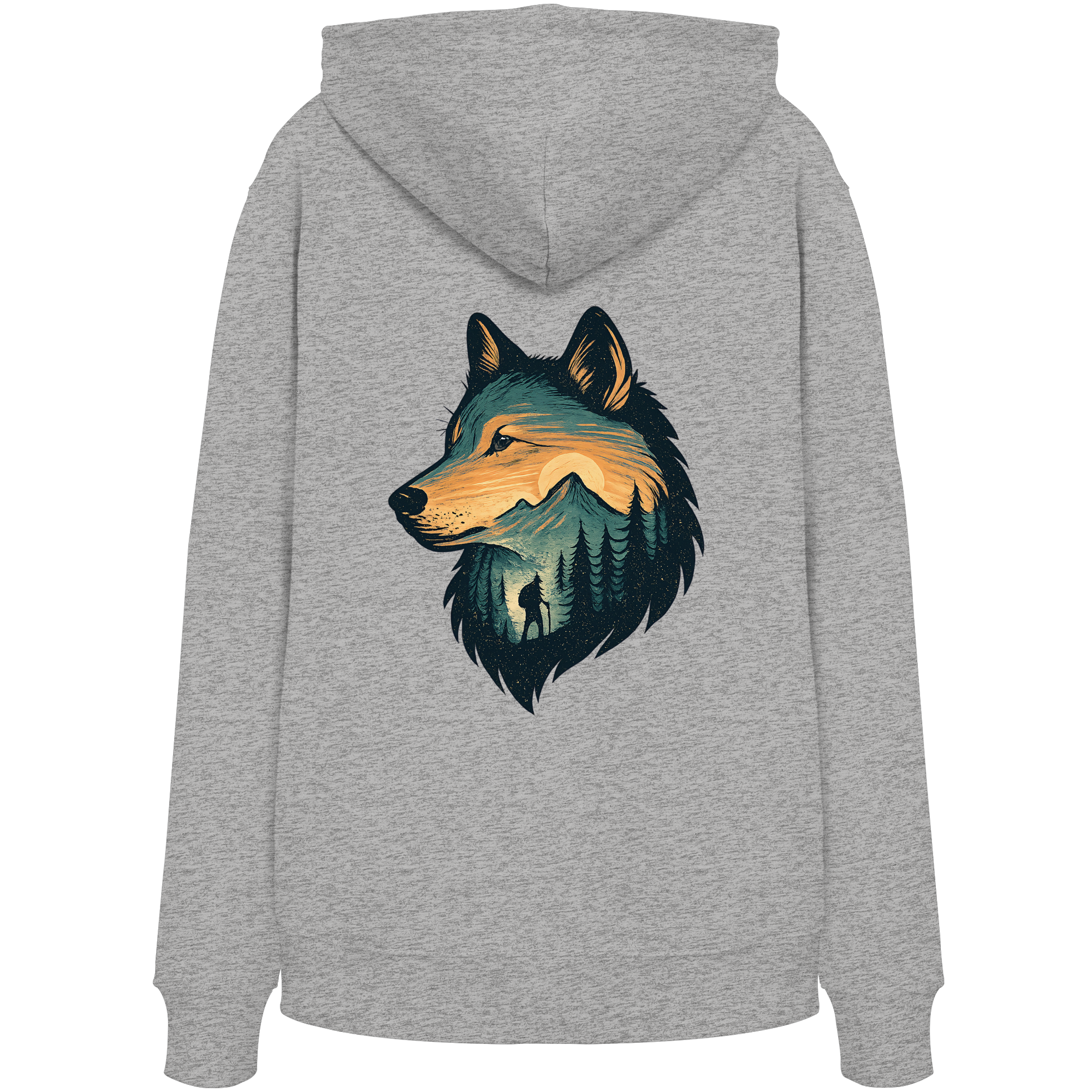 Wolf – Spirit of Adventure - Organic Hoodie