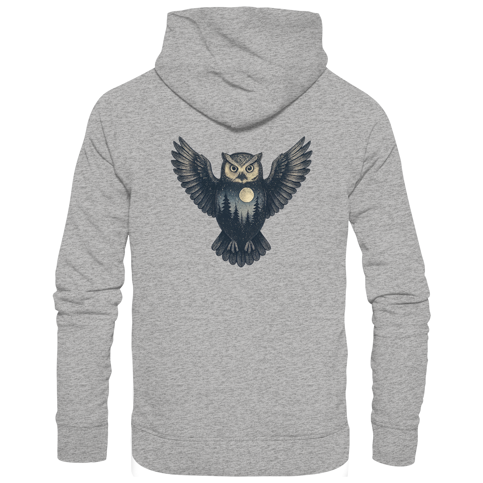 Eule – Spirit of Wisdom - Organic Hoodie