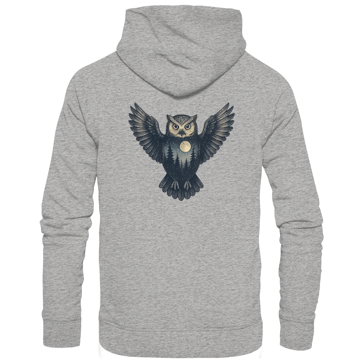 Eule – Spirit of Wisdom - Organic Hoodie