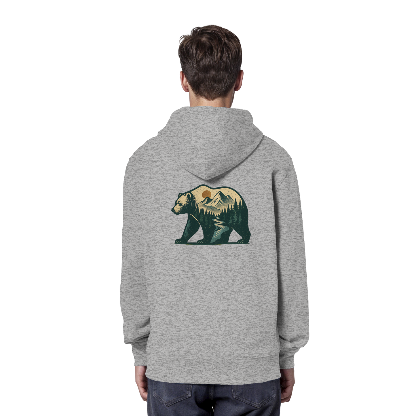 Bear – Spirit of Power - Organic Hoodie