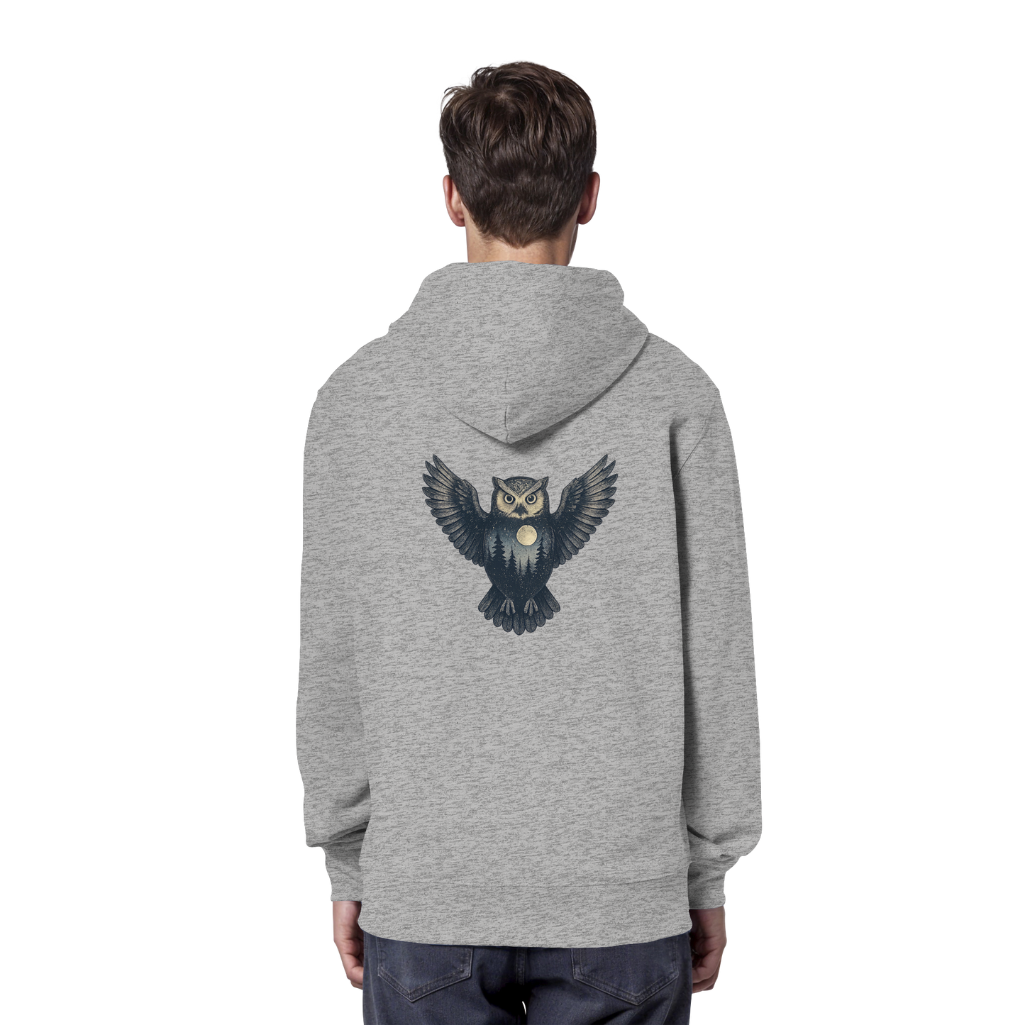 Eule – Spirit of Wisdom - Organic Hoodie