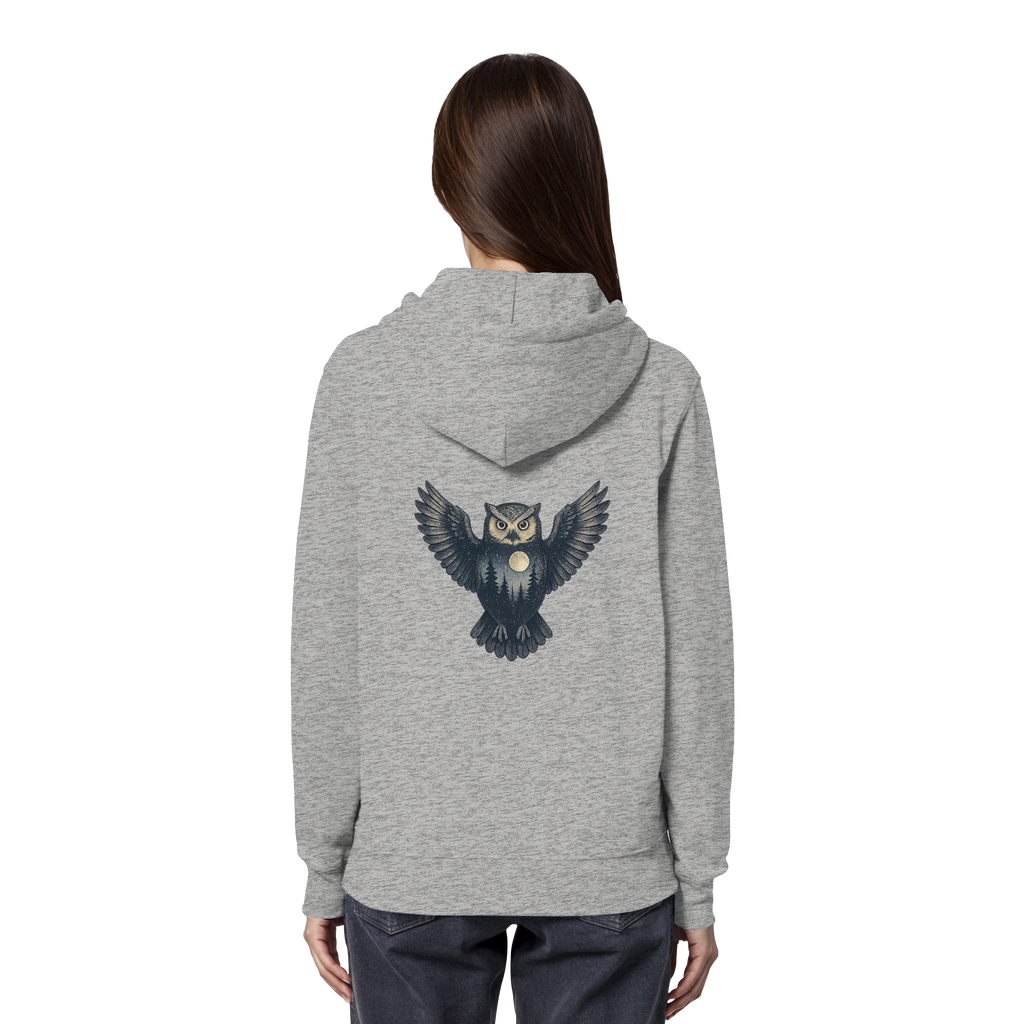 Eule – Spirit of Wisdom - Organic Hoodie