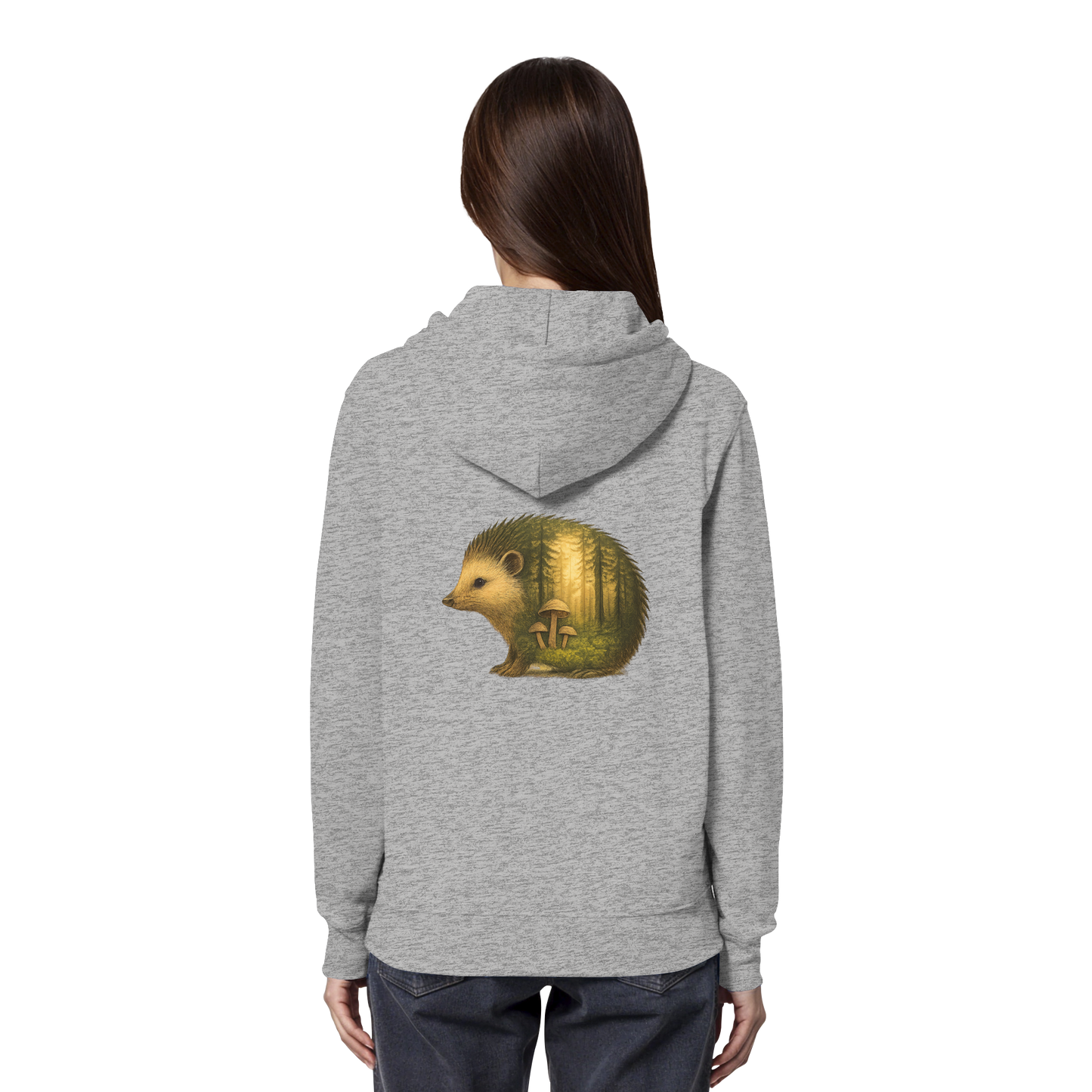 Hedgehog – Spirit of Protection - Organic Hoodie