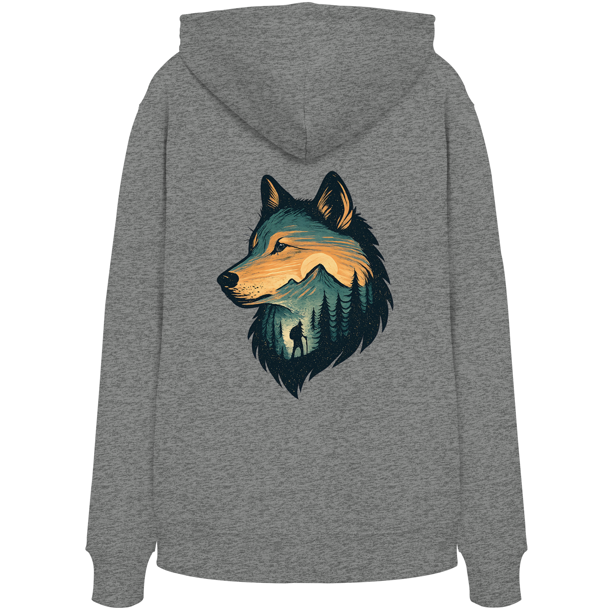 Wolf – Spirit of Adventure - Organic Hoodie