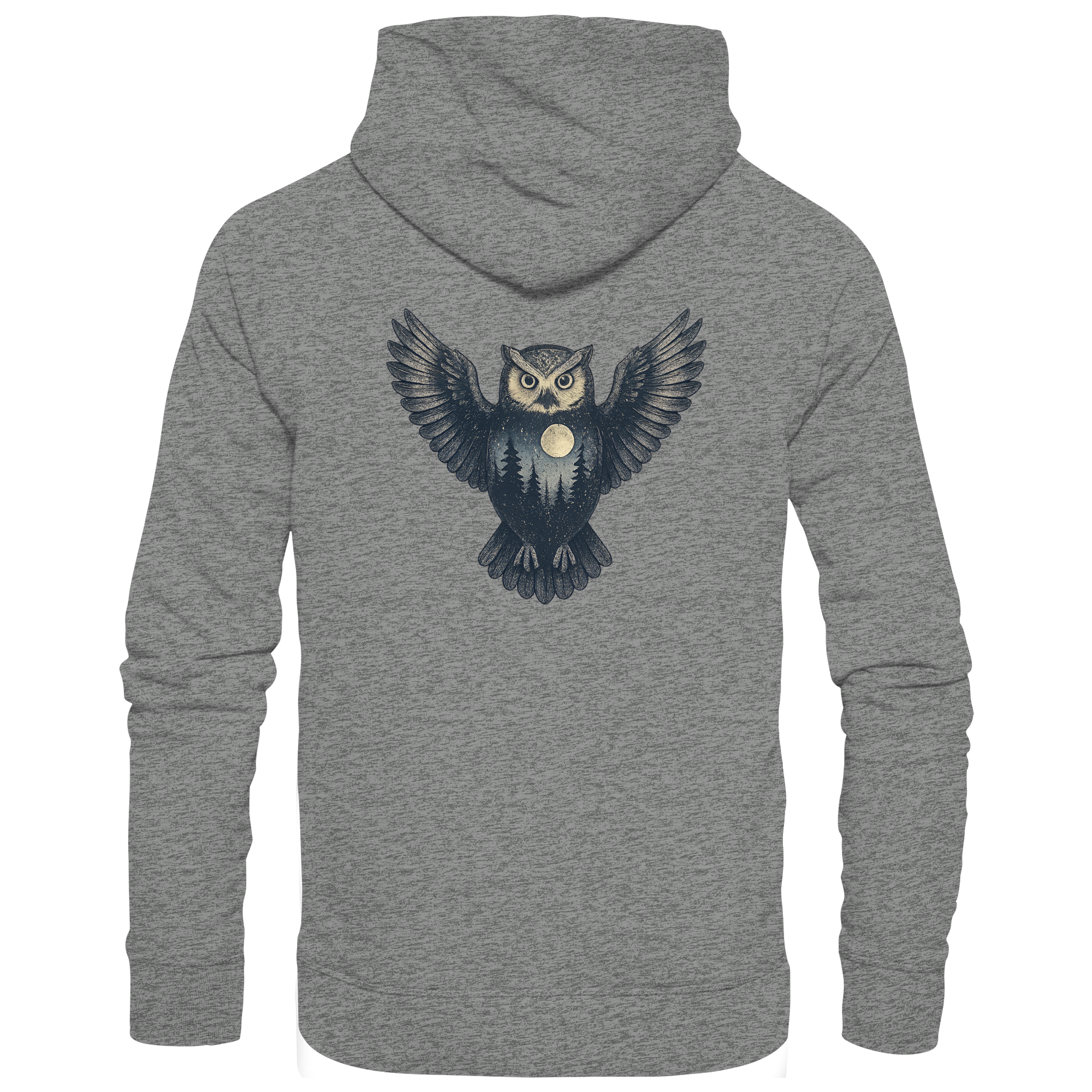 Eule – Spirit of Wisdom - Organic Hoodie