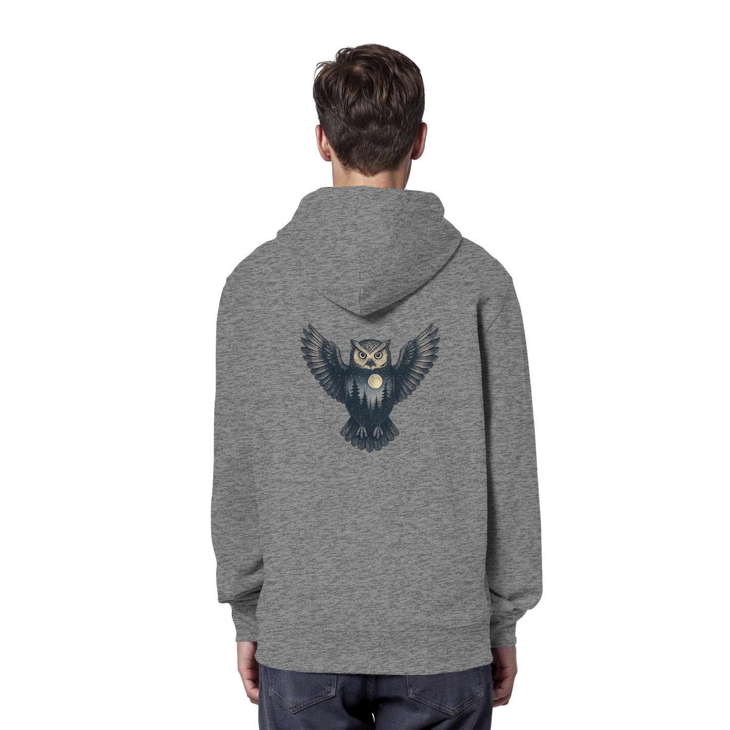 Eule – Spirit of Wisdom - Organic Hoodie