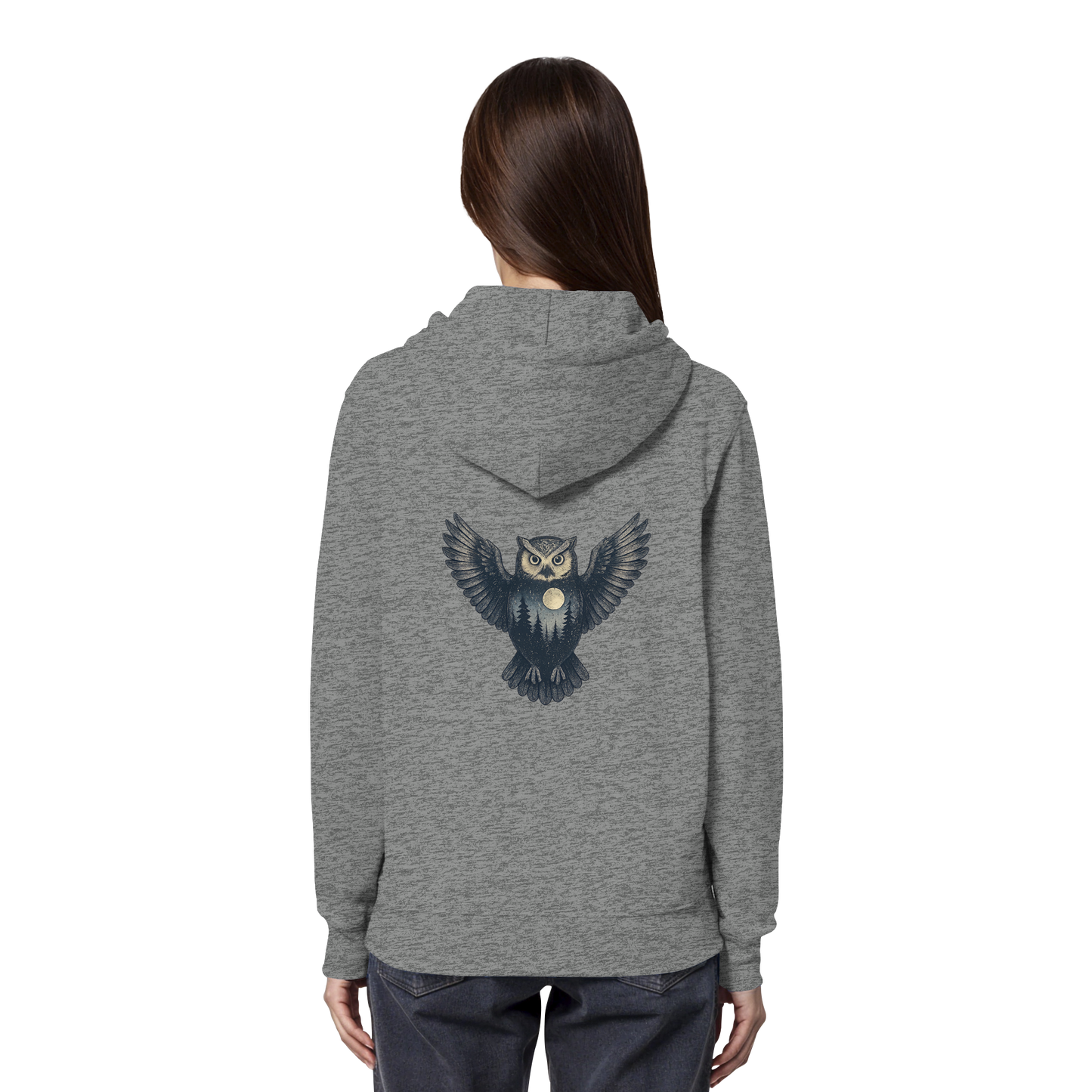Eule – Spirit of Wisdom - Organic Hoodie
