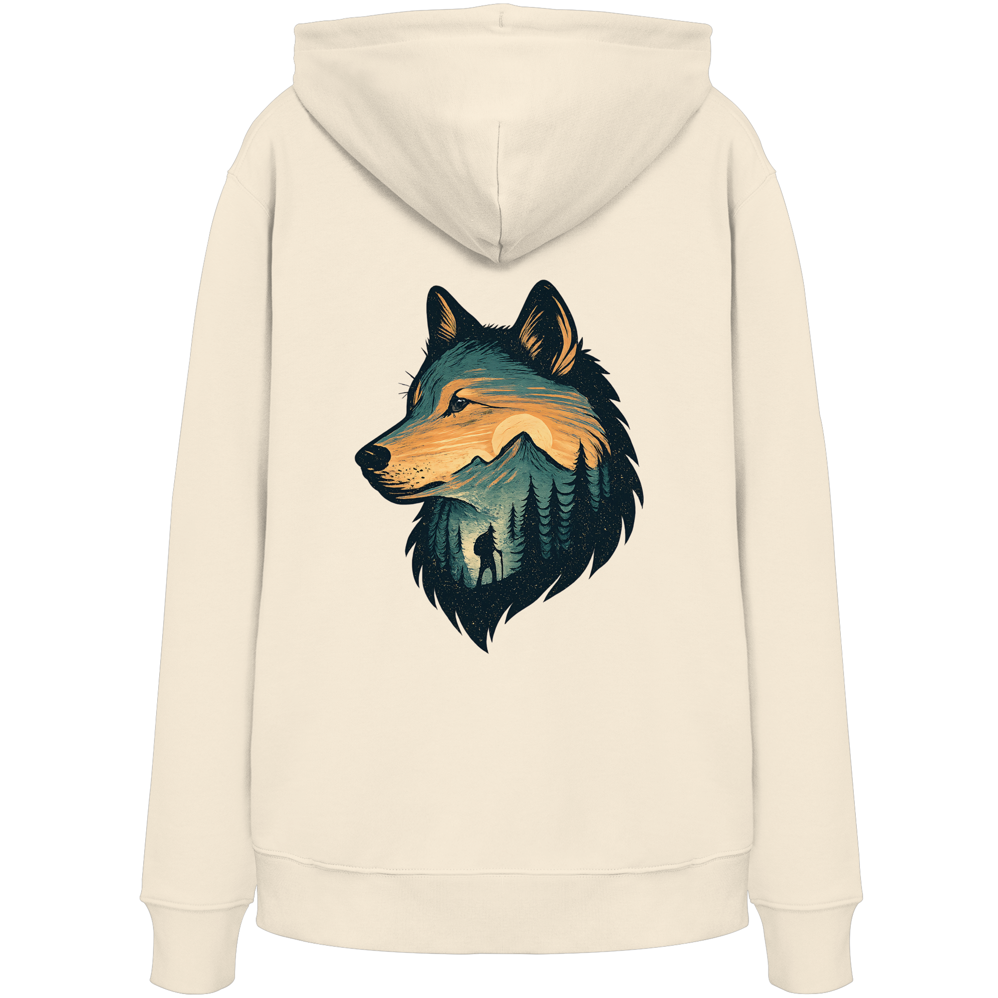 Wolf – Spirit of Adventure - Organic Hoodie