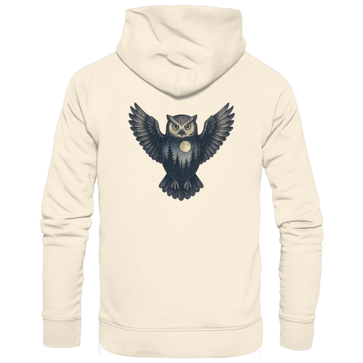 Eule – Spirit of Wisdom - Organic Hoodie