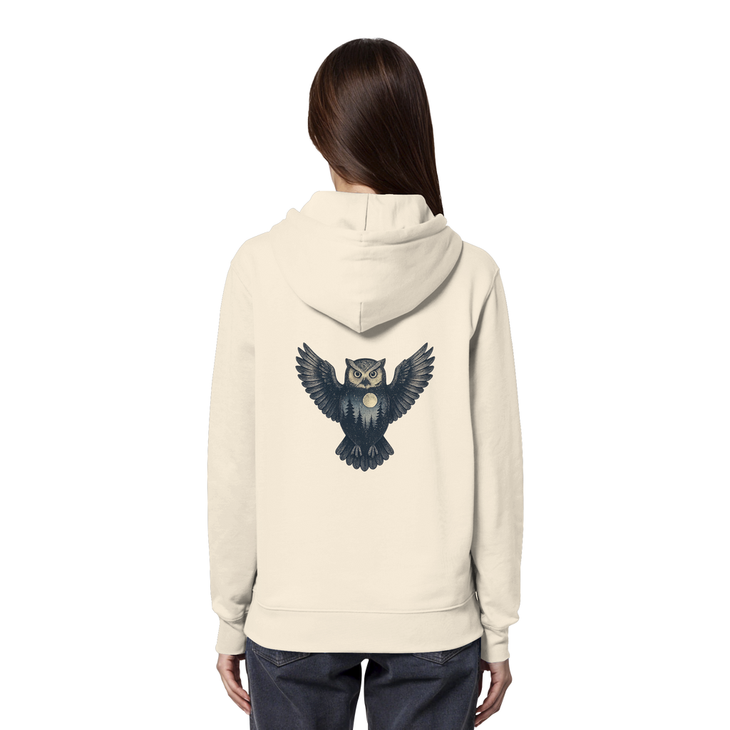 Eule – Spirit of Wisdom - Organic Hoodie