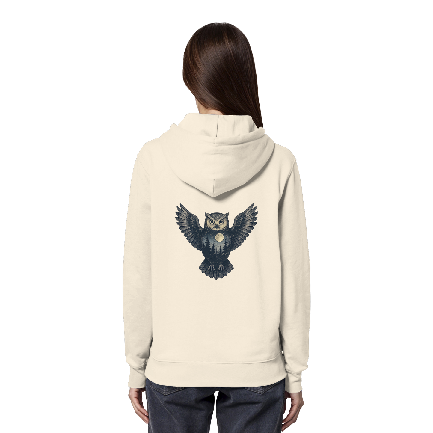Eule – Spirit of Wisdom - Organic Hoodie