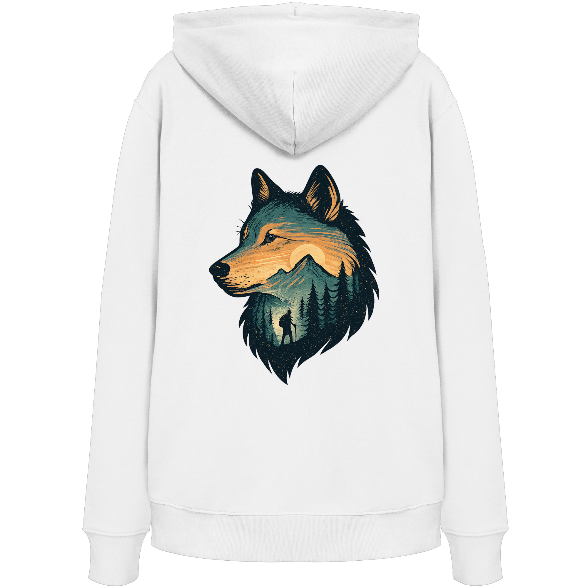 Wolf – Spirit of Adventure - Organic Hoodie