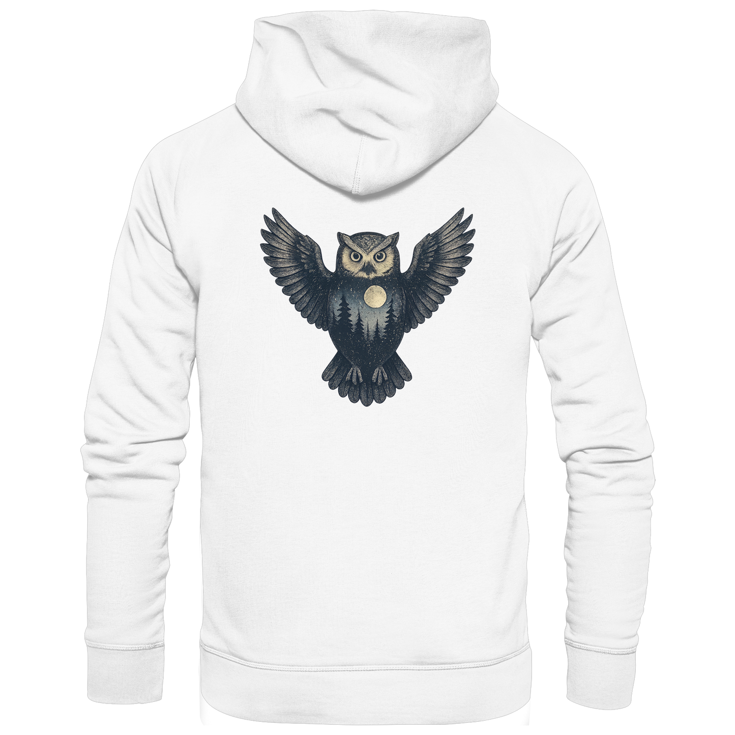 Eule – Spirit of Wisdom - Organic Hoodie