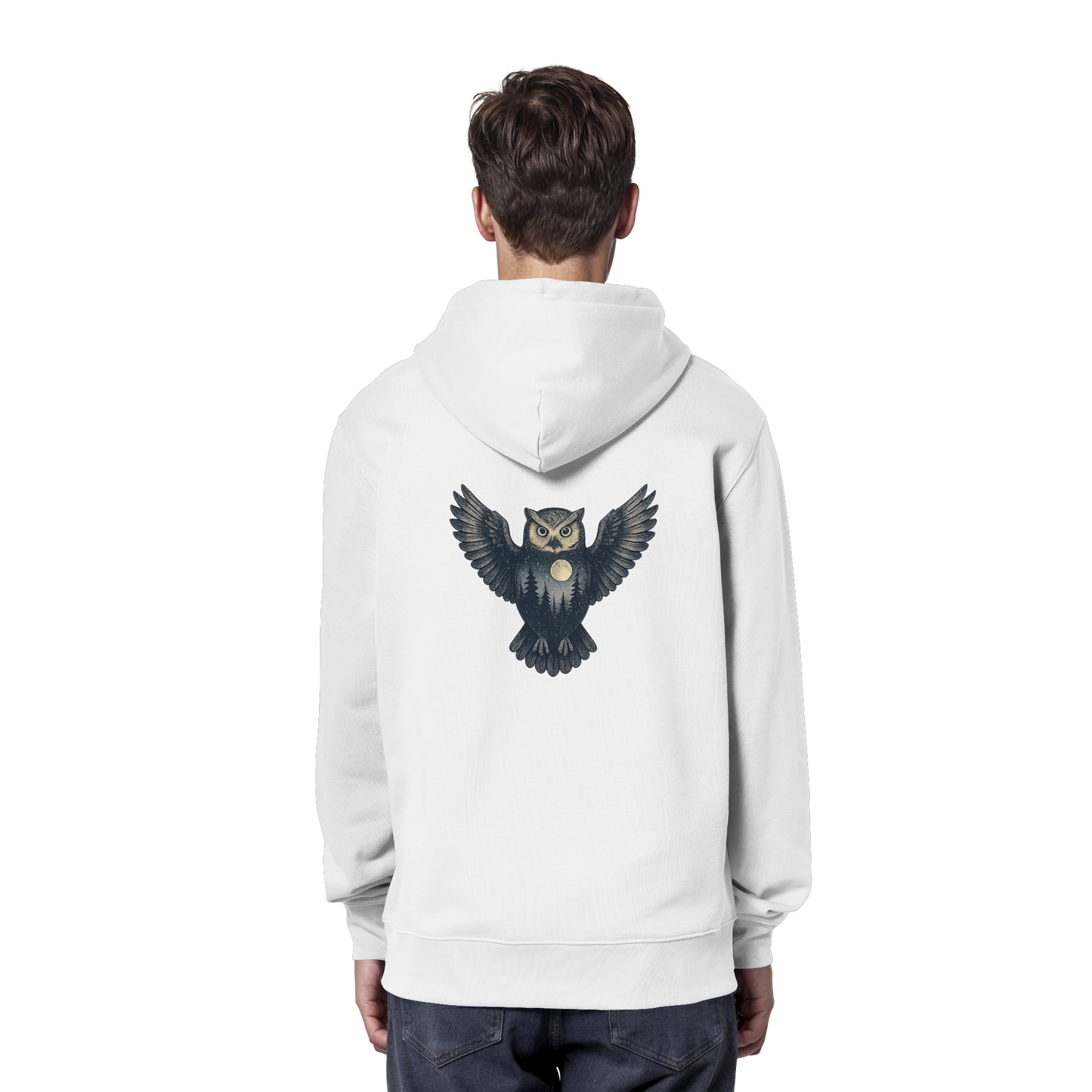 Eule – Spirit of Wisdom - Organic Hoodie